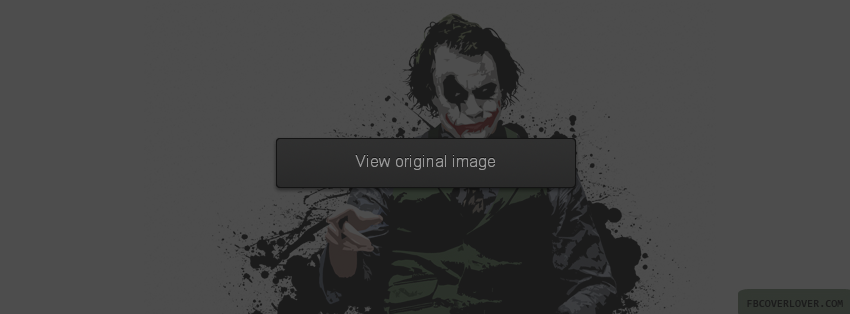 facebook profile picture batman. The Joker (Batman) Facebook Timeline Profile Covers