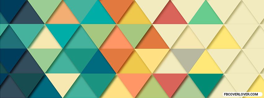 Triangle shape and colour Facebook Covers More abstract Covers for Timeline