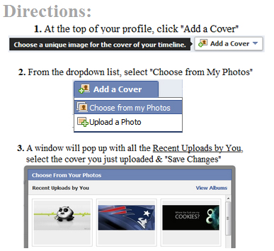 Timeline Cover Directions