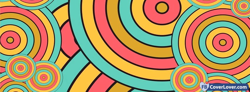 Abstract Colorful Circles Abstract Artistic Facebook Cover Maker ...