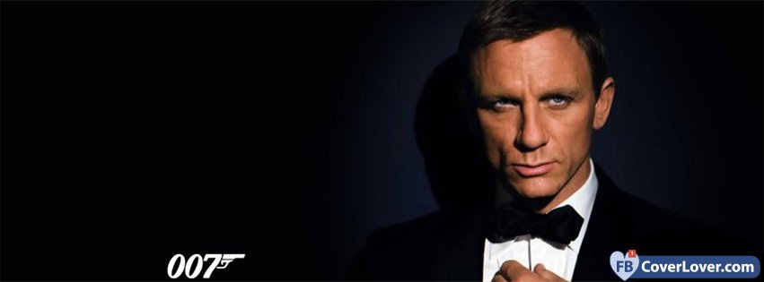 James Bond 007 Movies And TV Show Facebook Cover Maker Fbcoverlover.com