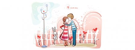 Happy Valentines Day Cute Couple Facebook Covers